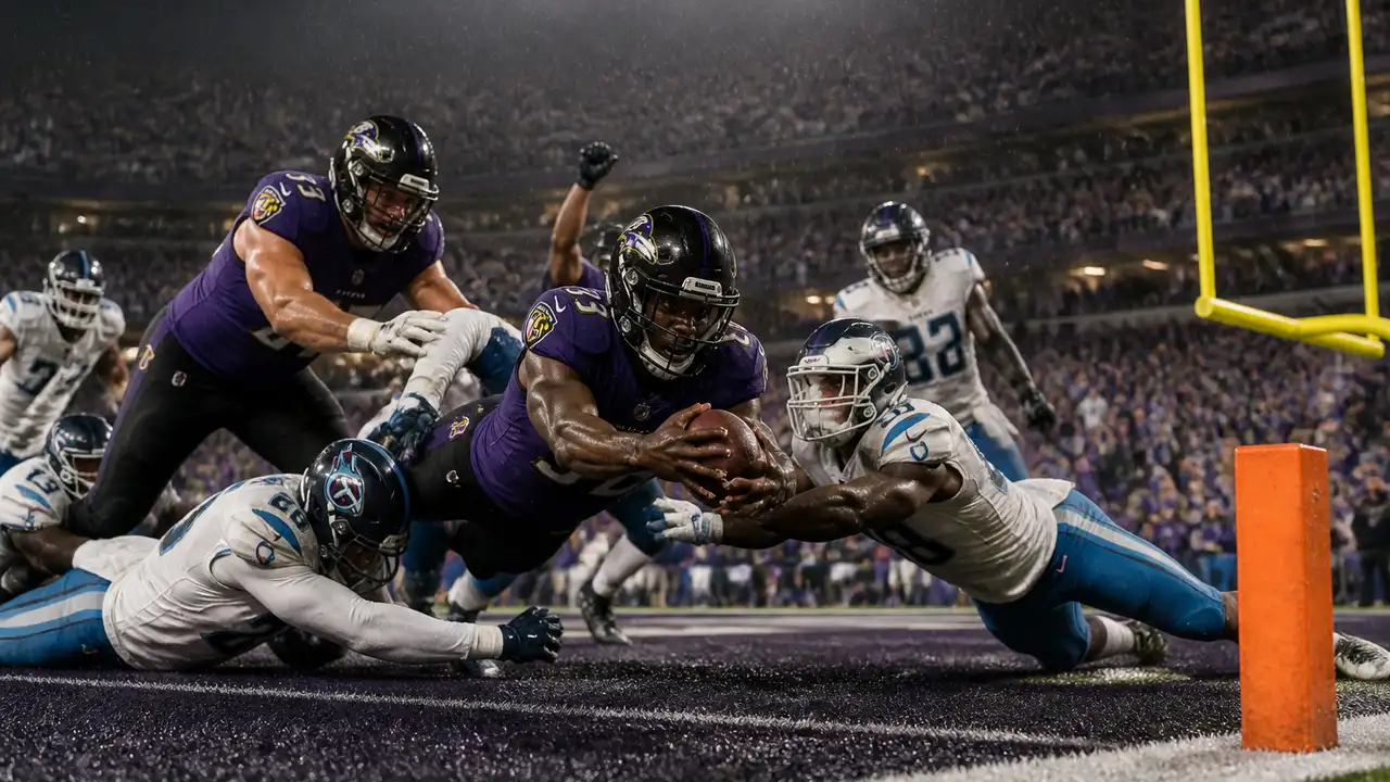 Ravens hold off Titans 24–18 after Lamar Jackson leaves with ankle injury cover