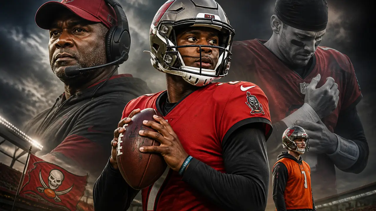Daniels gets first NFL start as Mayfield is ruled out; Godwin and Irving clear final report cover