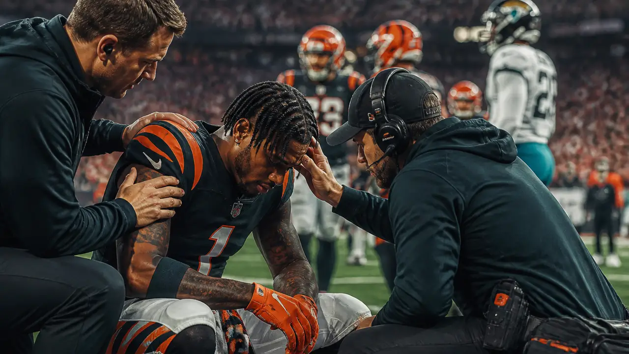 Bengals rule Ja’Marr Chase out after concussion against Jaguars cover