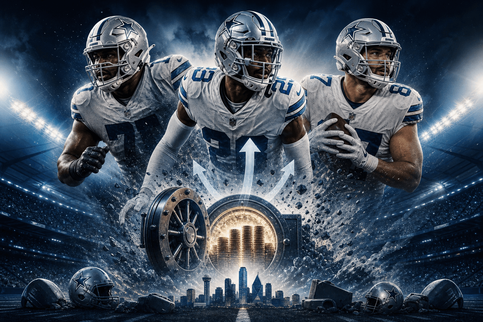 The Cowboys restructured Clark, Bland, and Ferguson for about $19 million in 2026 cap space cover