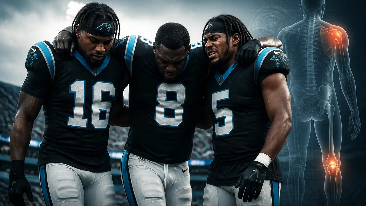 Panthers leave Cleveland with Coker and Jackson injuries, Horn status unclear cover