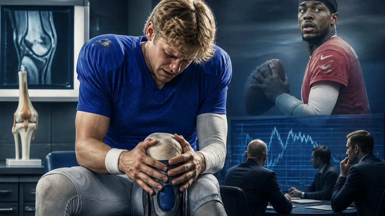 Jaxson Dart's knee injury puts Giants' quarterback plan back in flux cover