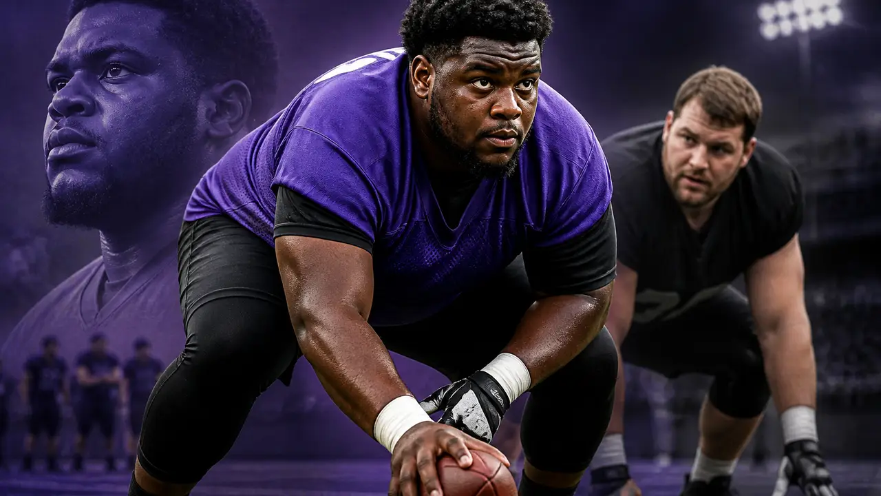 Jovaughn Gwyn wins Baltimore's Week 1 center job, with the competition still open cover