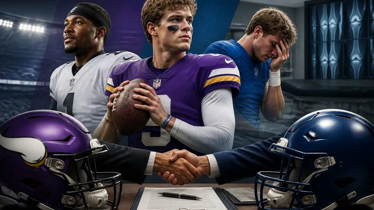 Giants move for J.J. McCarthy as Jaxson Dart injury reshapes quarterback room cover
